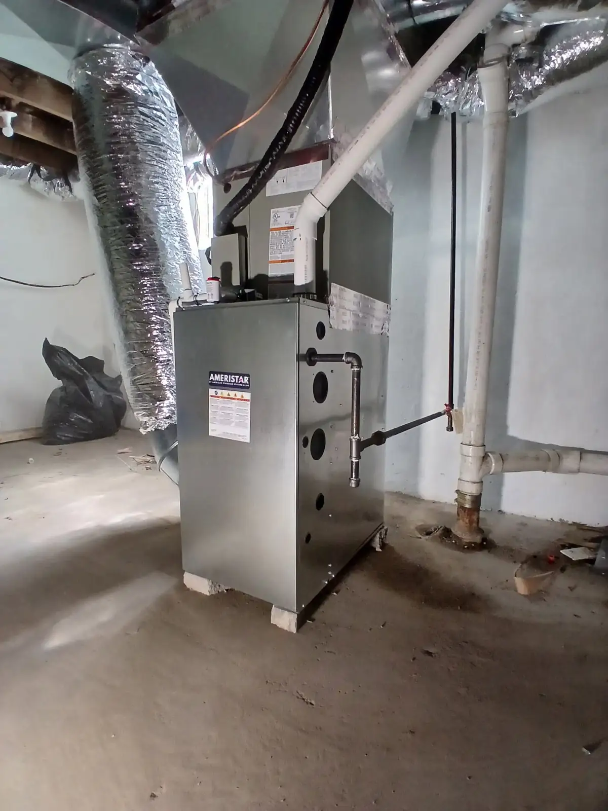 A new furnace installed by Do It All in a Dayton-area basement